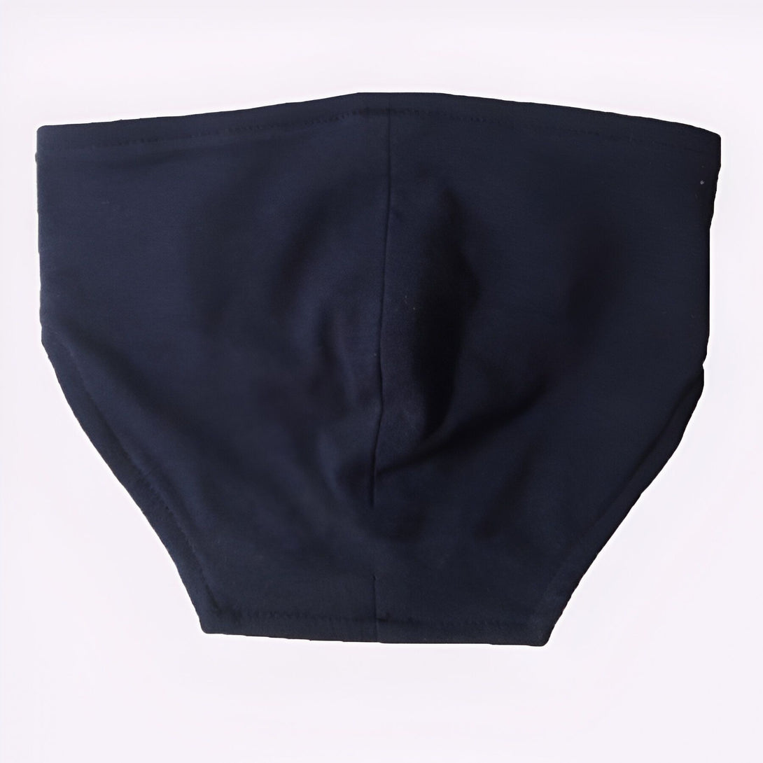 Un bandeau noir en tissu doux pour cheveux de style japonais.
