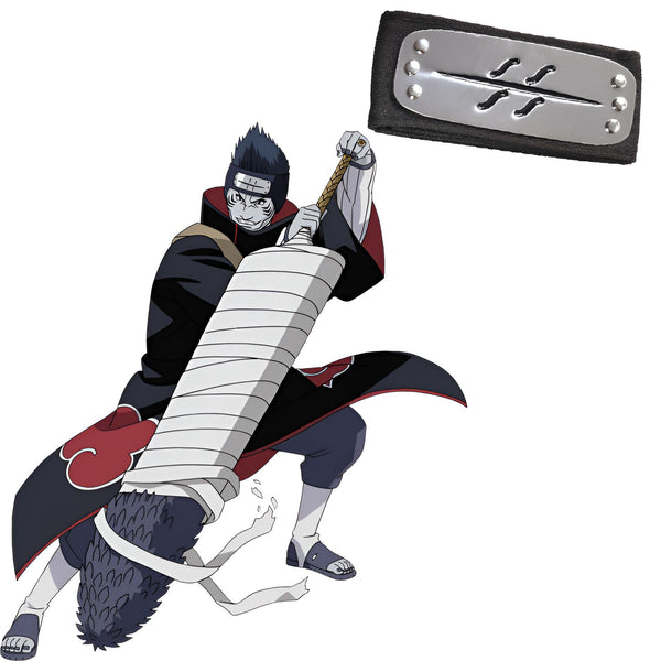 L'image représente Pain, l'antagoniste principal de Naruto Shippuden, en train de manier sa technique "Shinra Tensei" avec son bandeau frontal. Le bandeau est le symbole de l'Akatsuki, une organisation criminelle.  Ce personnage est un shinobi puissant et redoutable.