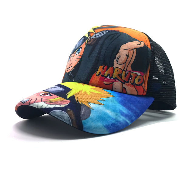 Casquette de baseball Naruto avec un design coloré mettant en scène les personnages emblématiques de l'anime. Parfaite pour les fans de Naruto !