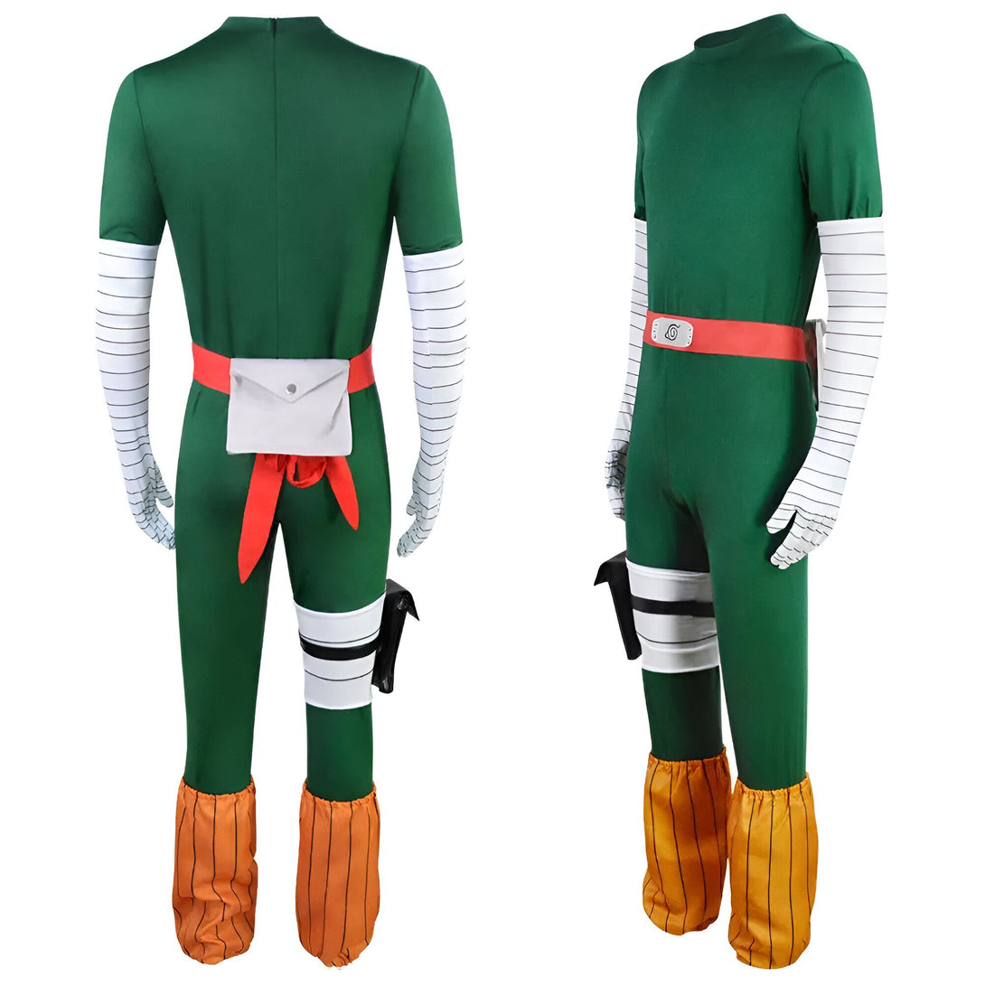 Costume de cosplay Naruto pour homme, comprenant une veste, un pantalon, une ceinture et des protège-bras, parfait pour les fans de Naruto.