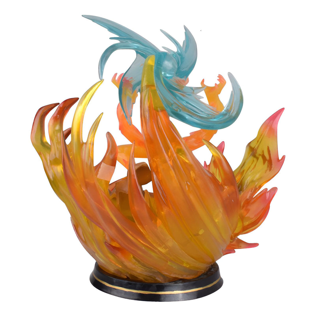 Statue de Naruto en PVC avec un effet de feu et d'eau. Le personnage est représenté en train d'utiliser son jutsu. Un excellent ajout à votre collection de figurines Naruto.