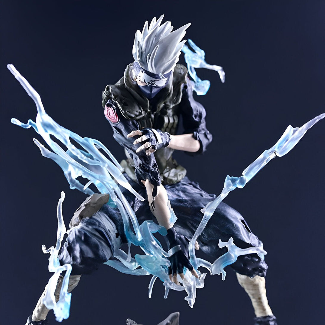 Figurines Naruto Shippuden, Kakashi Hatake en action, utilisant le Rasengan.