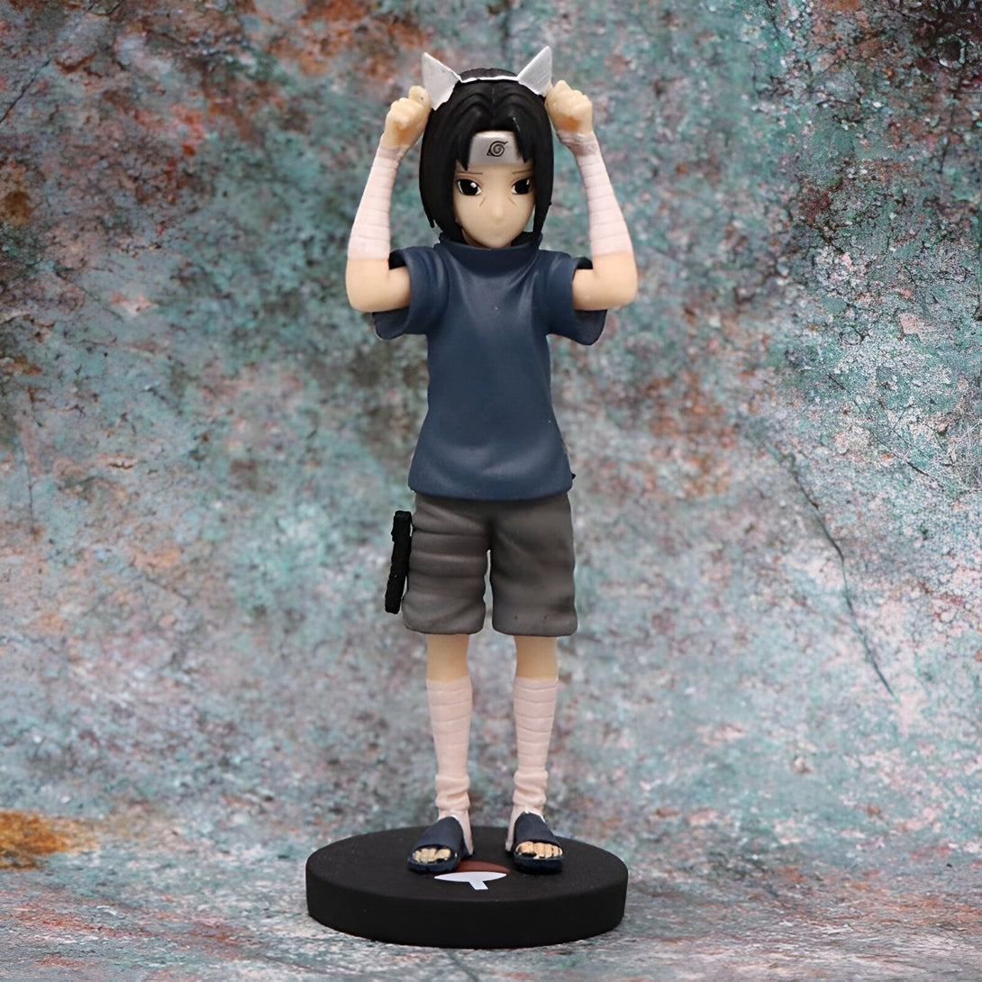Figure de Naruto Uzumaki, le célèbre personnage de l'anime Naruto, portant son bandeau frontal et ses bandages. Il est représenté dans une pose dynamique, prêt à combattre.