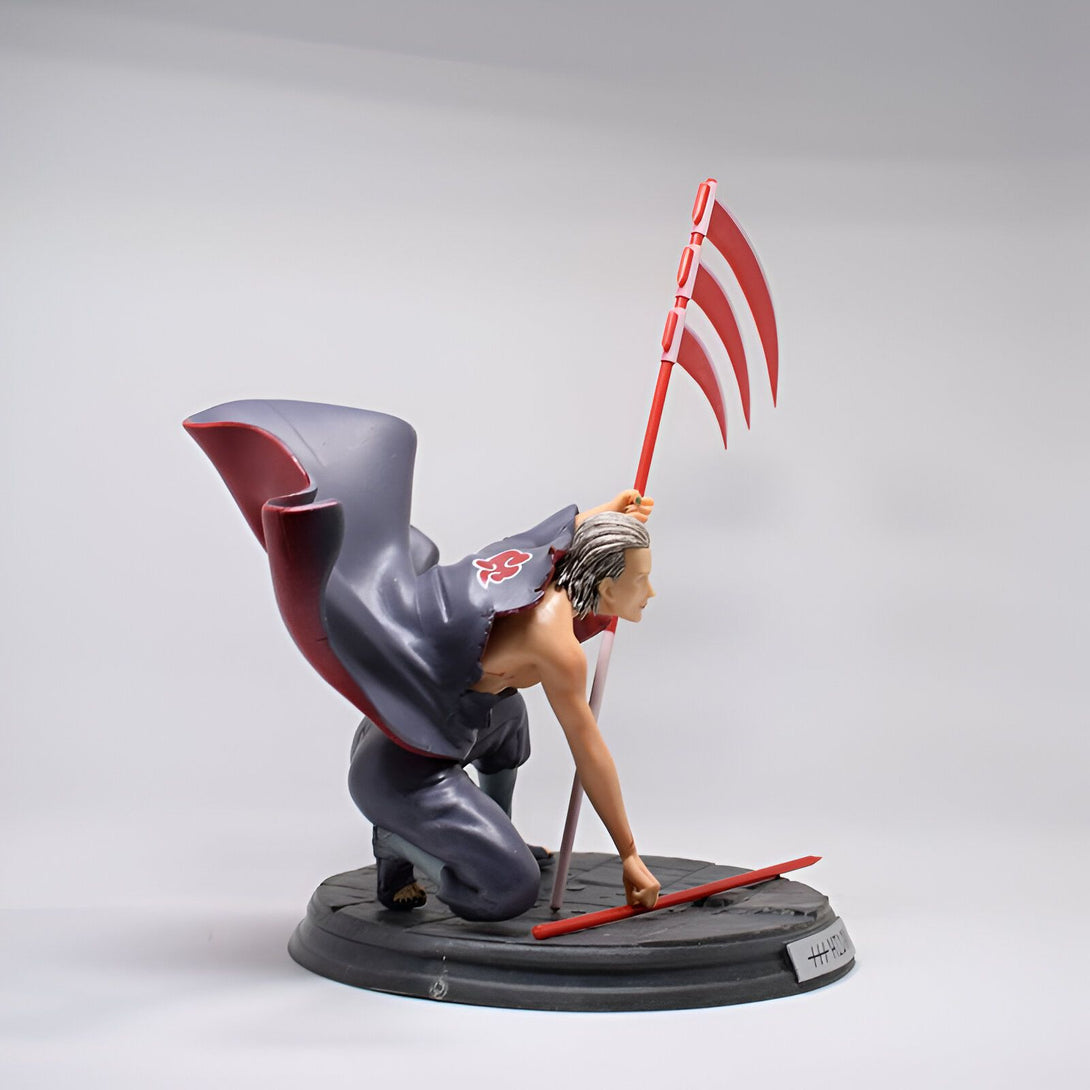 Figurines de collection Naruto représentant Pain, l'un des principaux antagonistes de la série, avec sa célèbre technique Rinnegan.