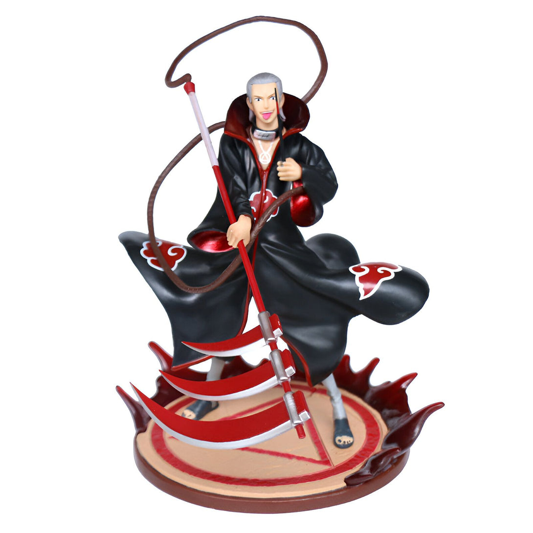 Figurine de collection de Pain, l'un des personnages les plus puissants de l'univers de Naruto, tenant sa puissante arme, la "Lame Céleste". Son emblématique manteau rouge et noir est orné du logo Akatsuki. Cette figurine est un must-have pour tous les fans de Naruto.