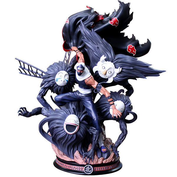 Statue de l'anime Naruto représentant Obito Uchiha avec son Rinnegan et les Six Chemins de Pein. Une figurine de collection pour les fans de Naruto.