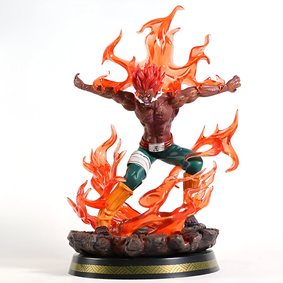 Statuette de Naruto Shippuden représentant le personnage de Gaara en mode Sandaime Kazekage, enflammé et prêt à combattre.