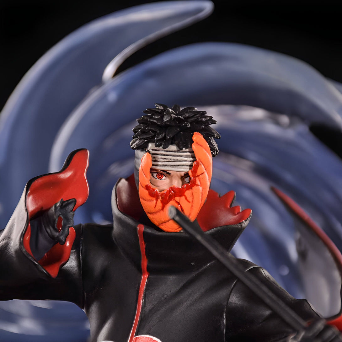 Figure de collection de Pain, un personnage de l'anime Naruto, avec son masque signature et son Sharingan.