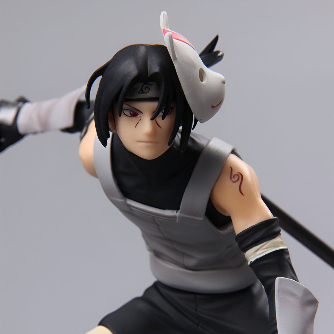 Figur de Kakashi Hatake de Naruto portant son masque de chien et sa tenue de ninja.