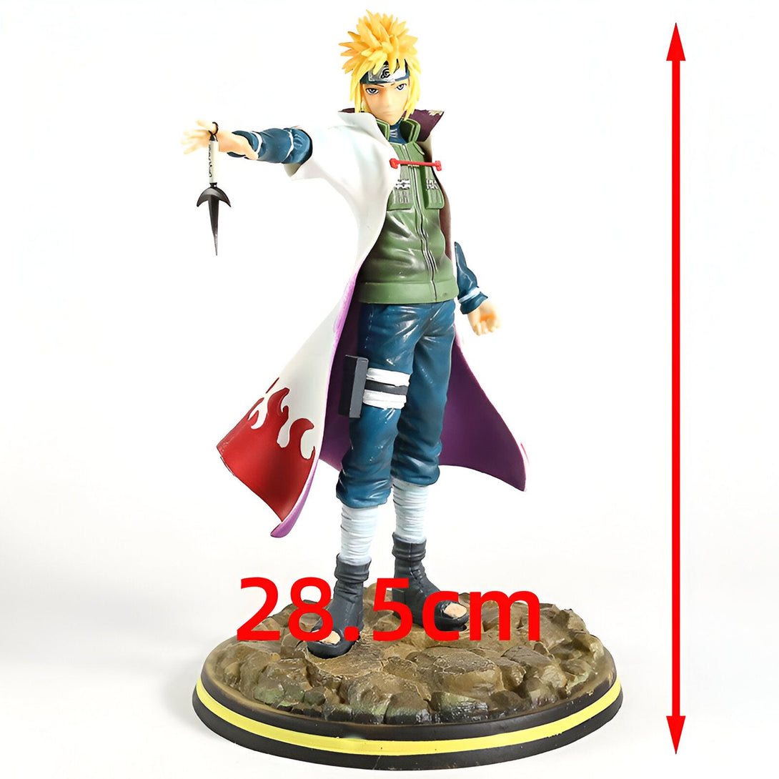 Figurines Naruto Shippuden de haute qualité représentant Jiraiya, portant sa tenue distinctive et brandissant un kunai. La figurine mesure 28,5 cm de haut et est parfaite pour les collectionneurs.