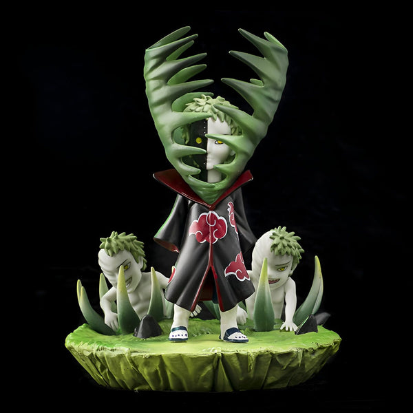 Figurines de collection Naruto Shippuden, représentant Pain, le leader d'Akatsuki, avec ses corps de Pain. La figurine est faite de PVC de haute qualité et représente Pain avec ses six corps, ses yeux rouges et sa robe noire. C'est une pièce idéale pour tout fan de Naruto.