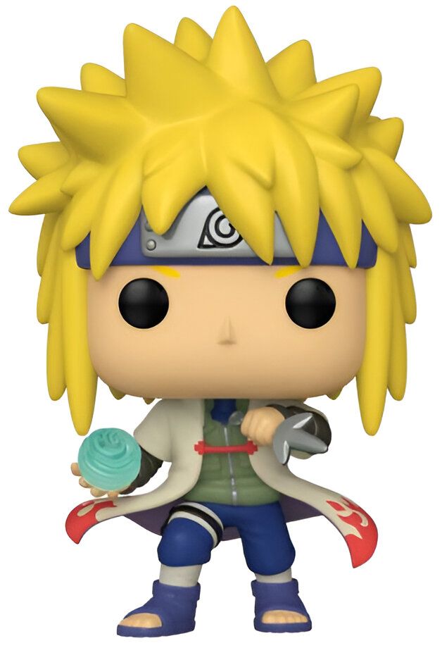 Figur de collection Funko Pop de Jiraiya, personnage de l'anime Naruto. Jiraiya est représenté dans sa tenue caractéristique avec son bandeau frontal et tenant une sphère d'énergie verte.