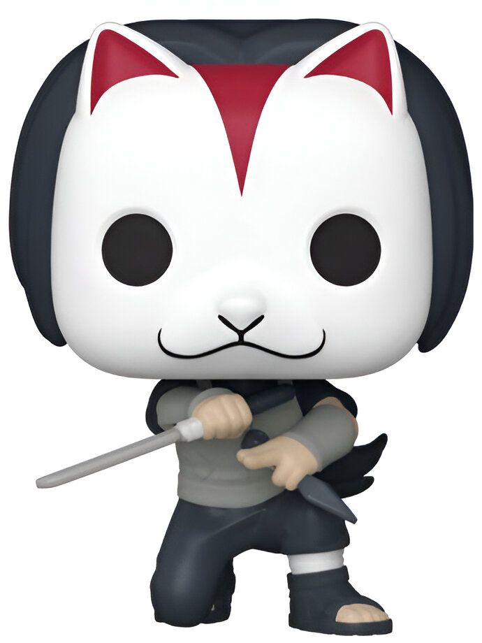 Figurines Pop de Kakashi Hatake de Naruto avec son masque de chat.