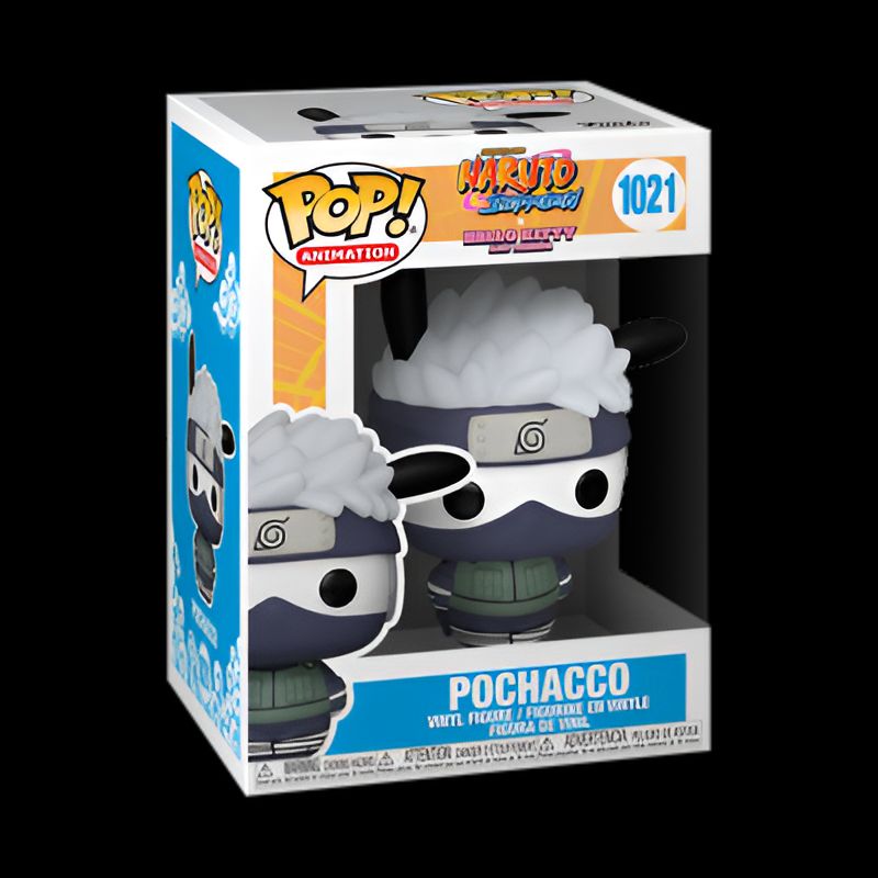 Figure Pop de Pochacco, un personnage de Naruto Shippuden en version Hello Kitty, dans sa boîte d'origine.