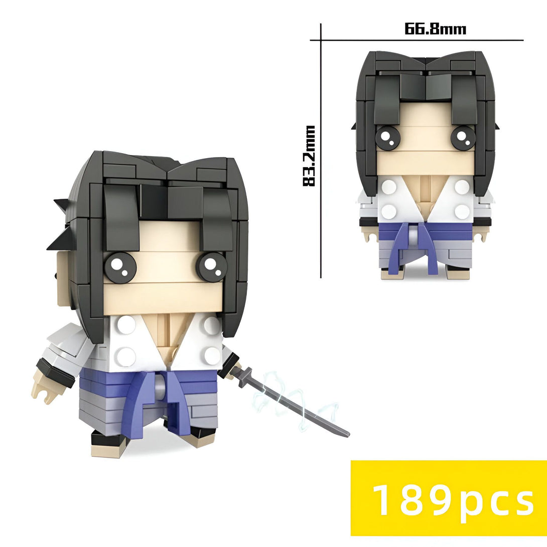Figurines Naruto en blocs de construction, 189 pièces, avec une épée.
