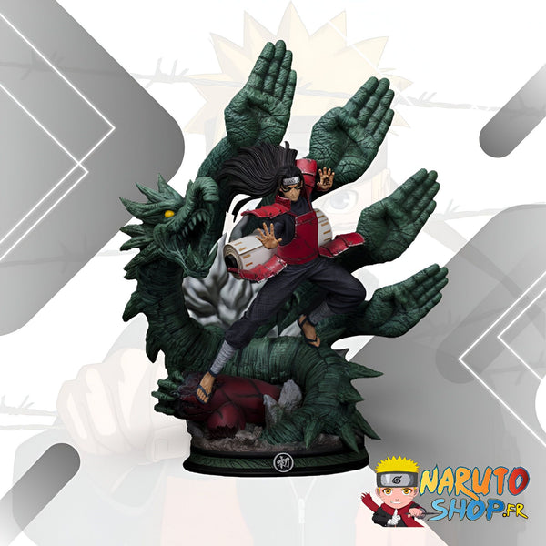 Statue de Naruto Shippuden représentant le personnage de Hanzo avec son attaque "Salamandre"