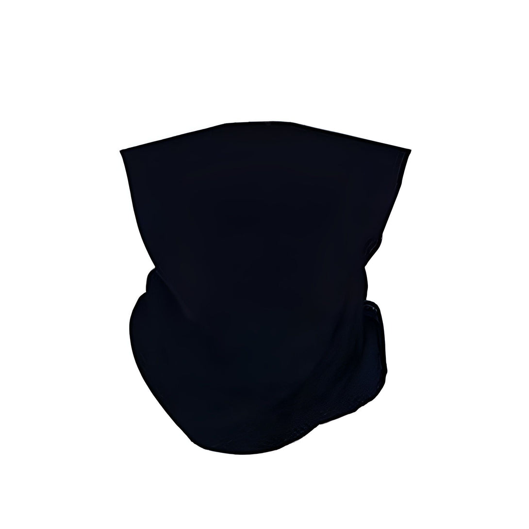 Cache-cou noir en tissu doux et confortable, parfait pour les fans de Naruto.