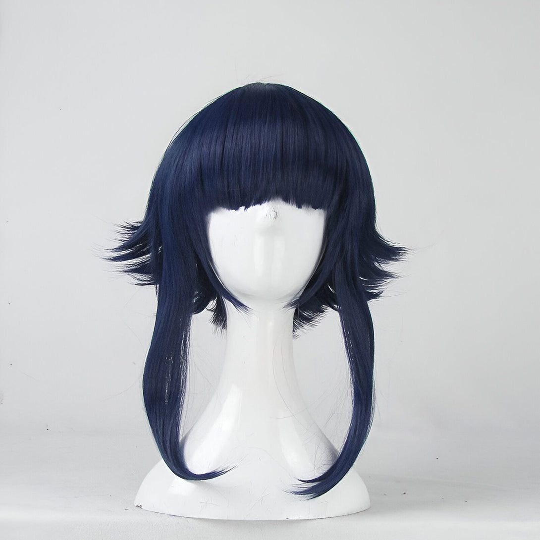 Perruque bleue foncée pour cosplay, idéale pour les fans de Naruto. Cette perruque est parfaite pour incarner vos personnages préférés.