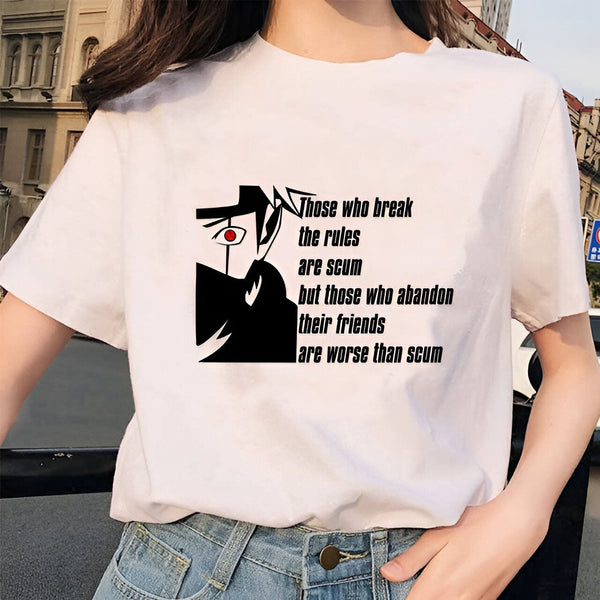 T-shirt Naruto Kakashi "Ceux qui brisent les règles" - Fille 

